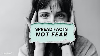 Spread facts not fear coronavirus awareness message template  | Free  vector - 2318372