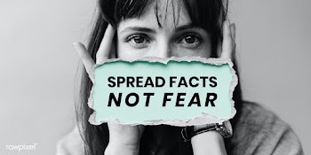 Spread facts not fear coronavirus awareness message template  | Free  vector - 2319229