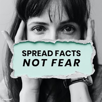 Spread facts not fear coronavirus awareness message template  | Free  vector - 2319230