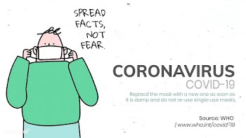 Spread facts, not fear coronavirus pandemic social template source WHO.. | Free  vector - 2306893