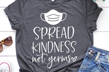 Spread Kindness Not Germs SVG, DXF, PNG, EPS