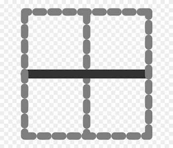 Spreadsheet Flat, Icon, Horizontal, Spread, Border, - Ikon Border