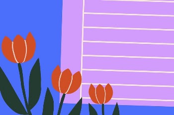 Spring background, tulip flower border | Free Photo - rawpixel