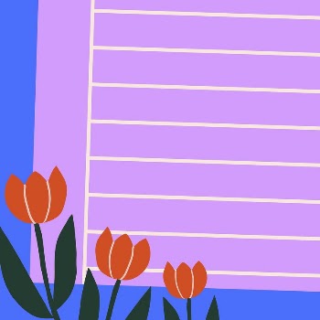 Spring background, tulip flower border | Free PSD - rawpixel