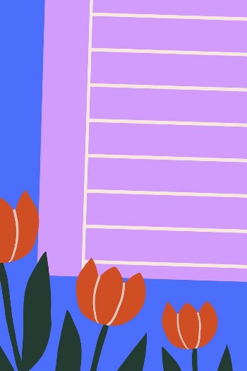 Spring background, tulip flower border | Free Vector - rawpixel