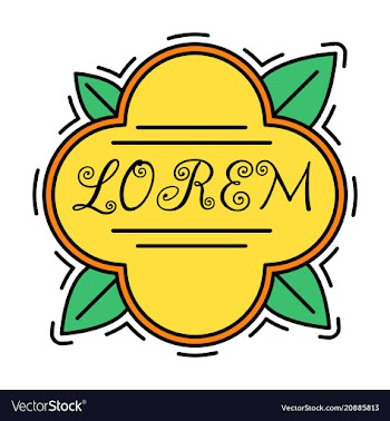 Spring background typography vintage label in vector image