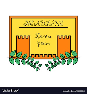 Spring background typography vintage label in vector image