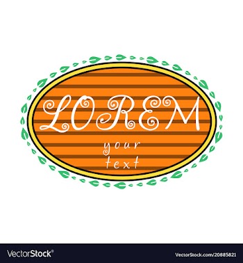 Spring background typography vintage label in vector image
