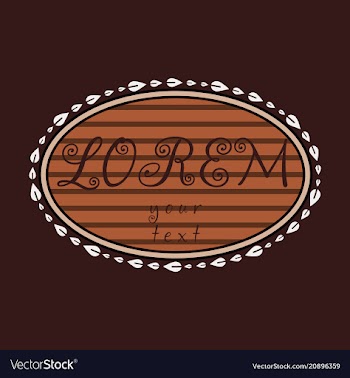 Spring background typography vintage label in vector image