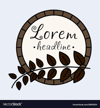 Spring background typography vintage label in vector image