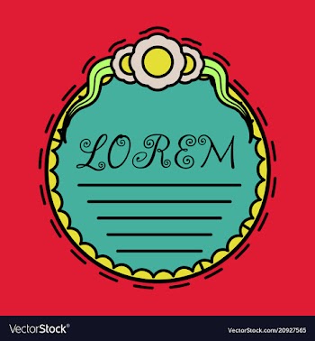 Spring background typography vintage label in vector image