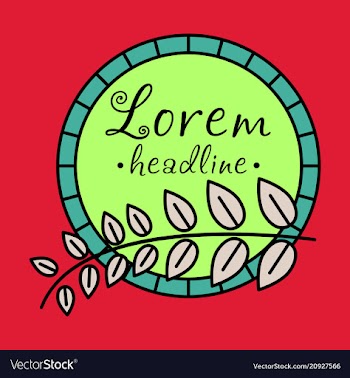 Spring background typography vintage label in vector image