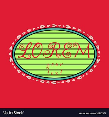 Spring background typography vintage label in vector image