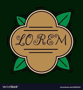 Spring background typography vintage label in vector image