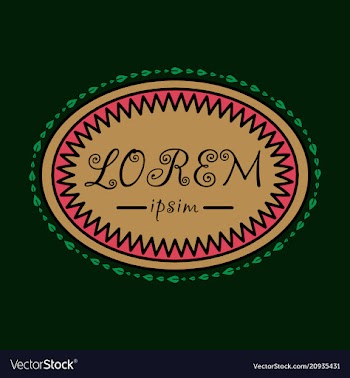 Spring background typography vintage label in vector image