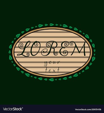 Spring background typography vintage label in vector image