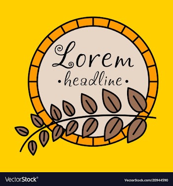 Spring background typography vintage label in vector image