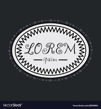 Spring background typography vintage label in vector image