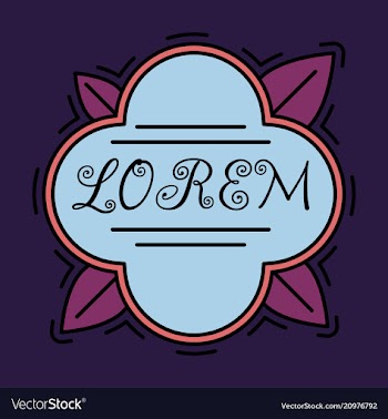 Spring background typography vintage label in vector image