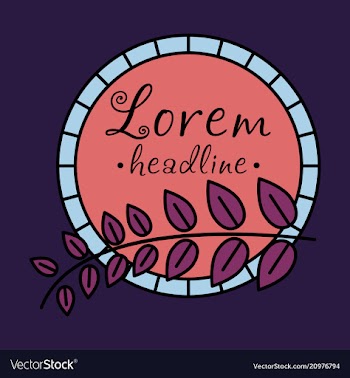 Spring background typography vintage label in vector image