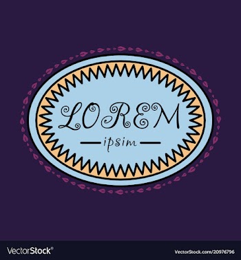 Spring background typography vintage label in vector image