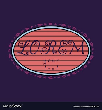 Spring background typography vintage label in vector image