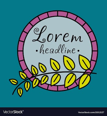 Spring background typography vintage label in vector image