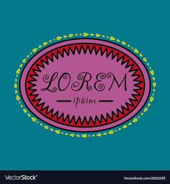Spring background typography vintage label in vector image
