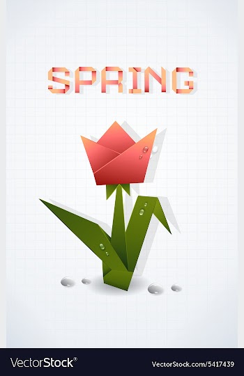 Spring background vector image