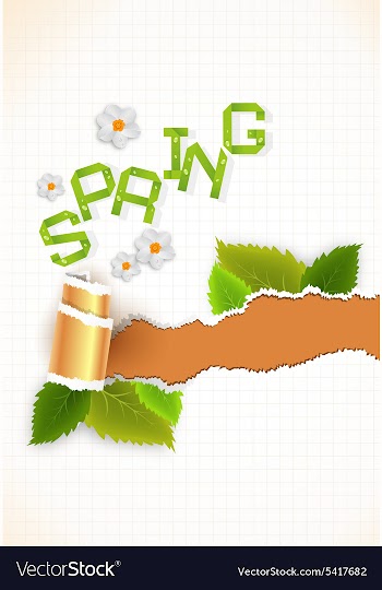Spring background vector image
