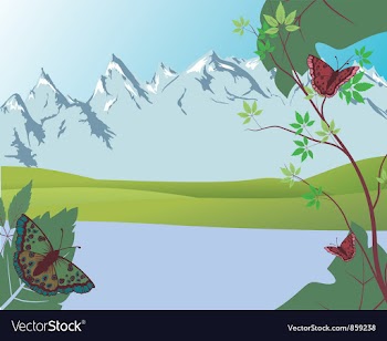 Spring background vector image