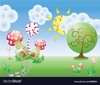 Spring background vector image