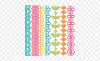 Spring Borders Set 2 Svg Files Svg Borders Border Svg - Svg Borders