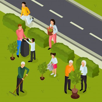 Spring cleaning isometric composition Free Vector