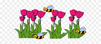 Spring Clip Art - Flower Garden Clipart