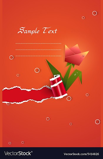 Spring floral background vector image