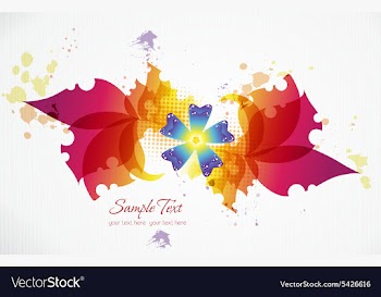 Spring floral background vector image