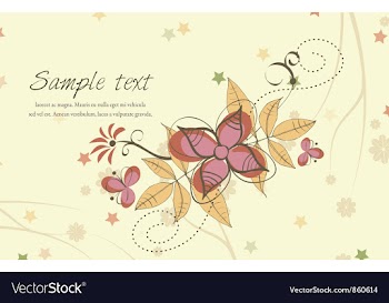 Spring floral background vector image