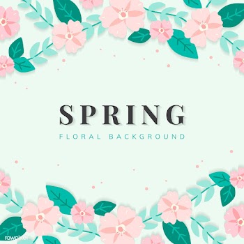 Spring floral border illustration | Free stock vector - 562900