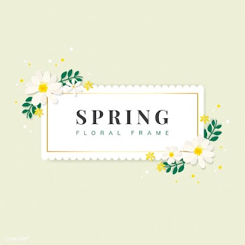 Spring floral frame illustration | Free stock vector - 562897