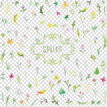 Spring flowers background transparent background PNG clipart