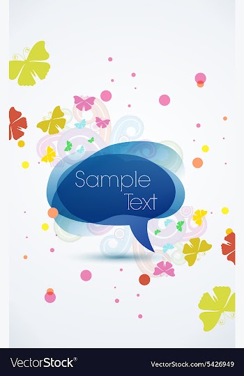 Spring frame with floral vector image
