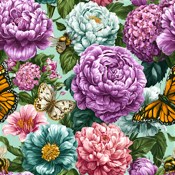 Spring Garden Floral Pattern