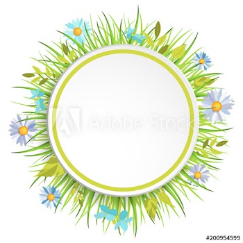 Spring grass frame