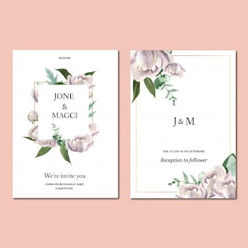 Spring invitation card with floral maple and leaves. freshness botanical,thanks card, mother’s day flower Free Vector