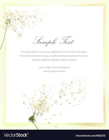 Spring invitation vector image