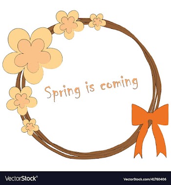 spring is coming simple drawn flower