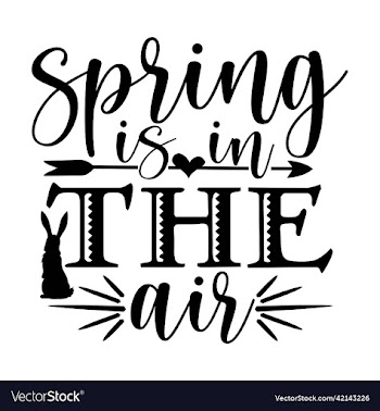 spring is in the air svg silhouette