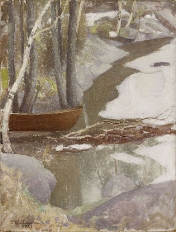 Spring landscape, 1929, by Pekka | Free Photo - rawpixel