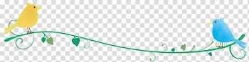Spring Line, Lines of little birds and leaves., others transparent background PNG clipart